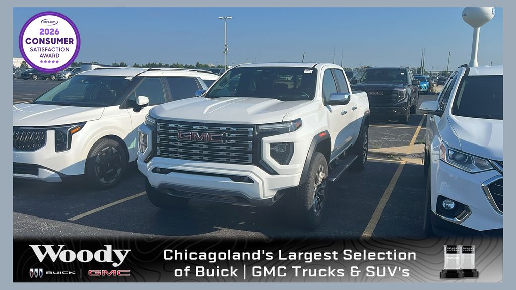 Summit White 2023 GMC Canyon Pickup Truck Four-Wheel Drive 8-Speed Automatic