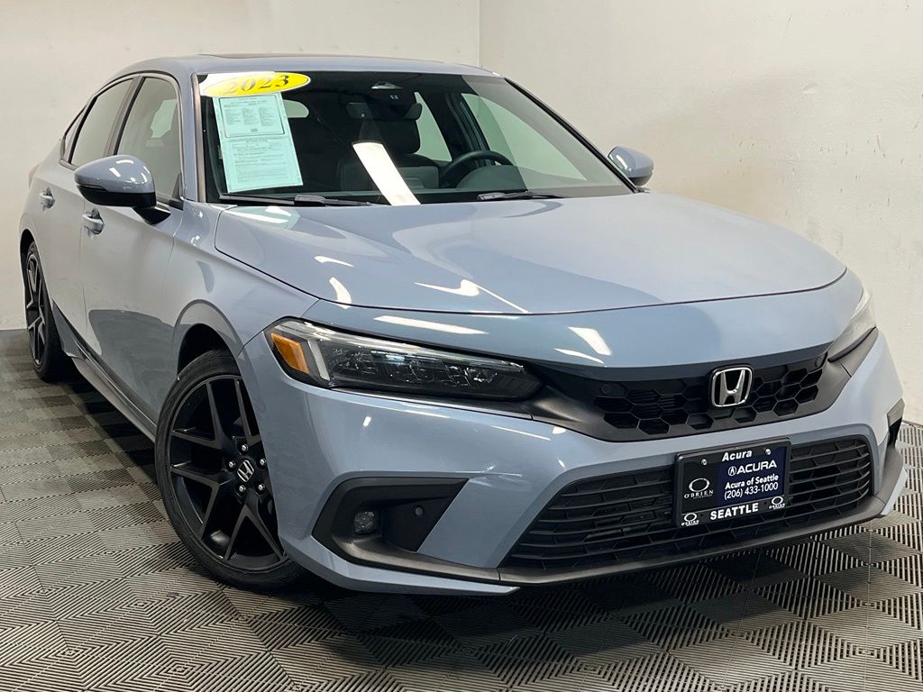 Sonic Gray Pearl 2023 Honda Civic Hatchback Hatchback Front-Wheel Drive Continuously Variable Transmission