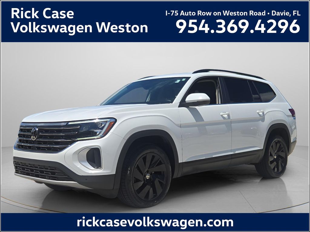 Pure White 2024 Volkswagen Atlas SUV / Crossover Front-Wheel Drive 8-Speed Automatic