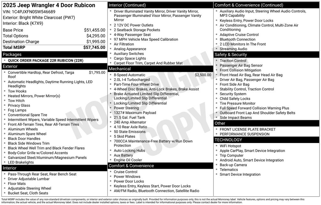 Used 2025 White Jeep Rubicon image 32
