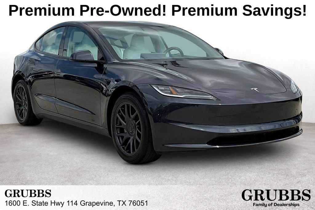 Stealth Gray 2025 Tesla Model 3 Long Range RWD Sedan Rear-Wheel Drive 1-Speed Automatic