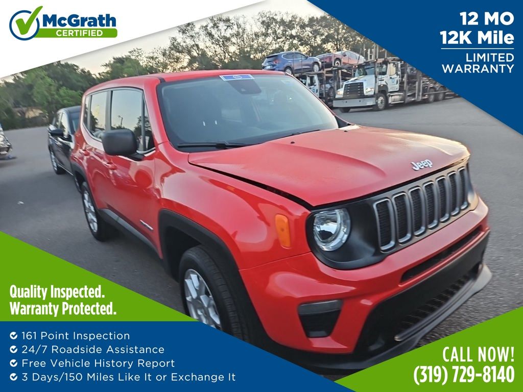 Colorado Red Clearcoat 2023 Jeep Renegade SUV / Crossover Four-Wheel Drive 9-Speed Automatic