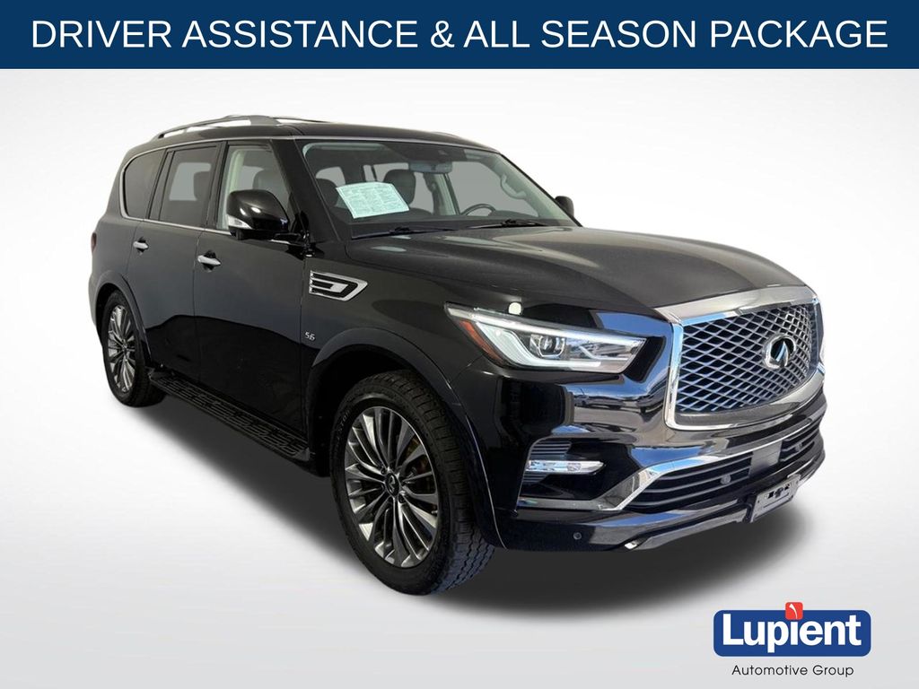 Black Obsidian 2018 INFINITI QX80 SUV / Crossover All-Wheel Drive 7-Speed Automatic