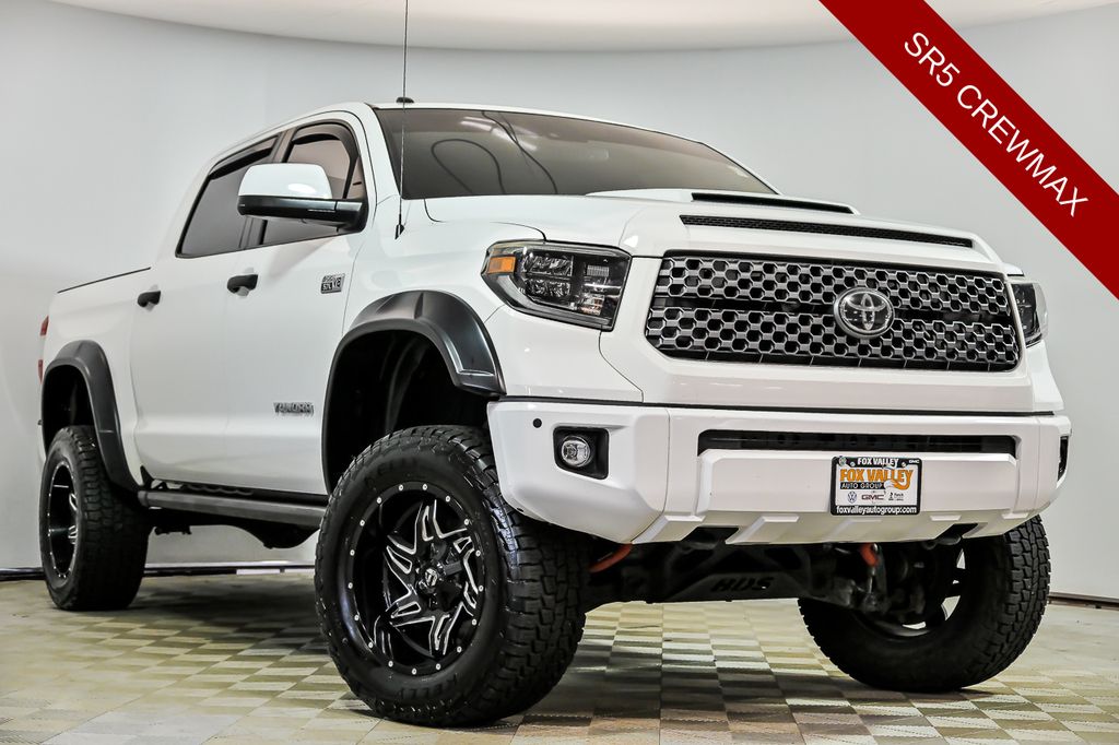 Super White 2019 Toyota Tundra Pickup Truck Four-Wheel Drive 6-Speed Automatic