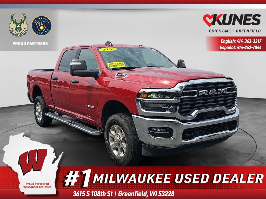Molten Red 2026 RAM 2500 Pickup Truck Four-Wheel Drive 8-Speed Automatic