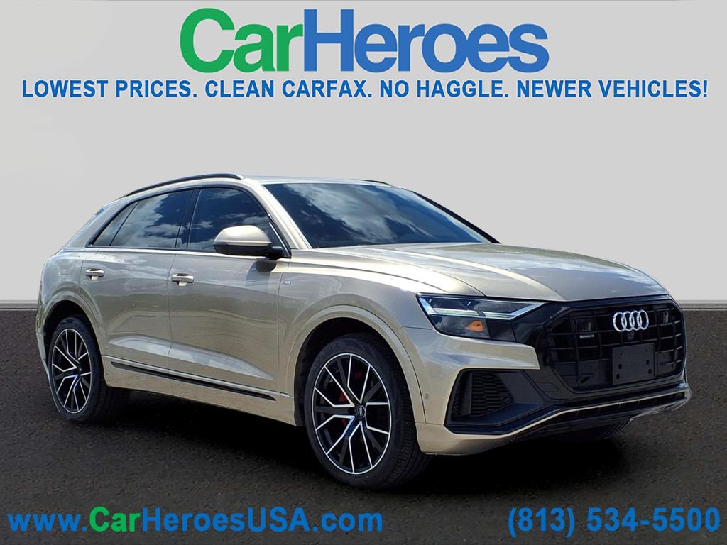 Brown (Cobra Beige Metallic) 2019 Audi Q8 quattro Premium Plus 55 TFSI SUV / Crossover All-Wheel Drive 8-Speed Automatic