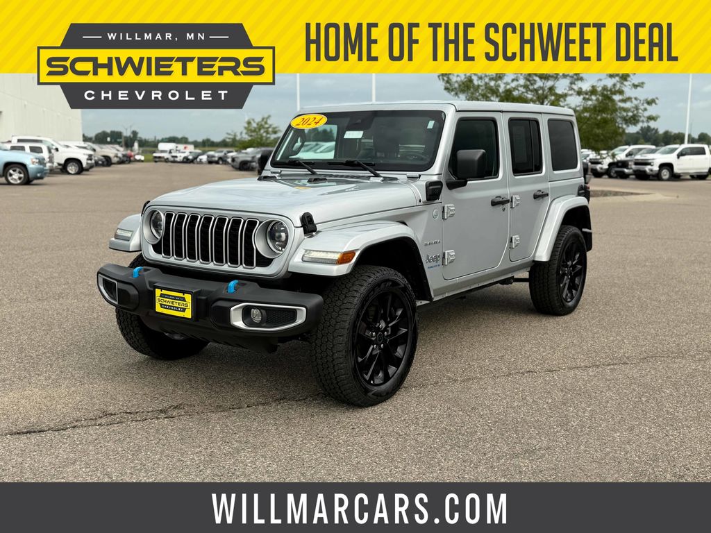 Silver Zynith Clearcoat 2024 Jeep Wrangler 4xe SUV / Crossover Four-Wheel Drive 8-Speed Automatic