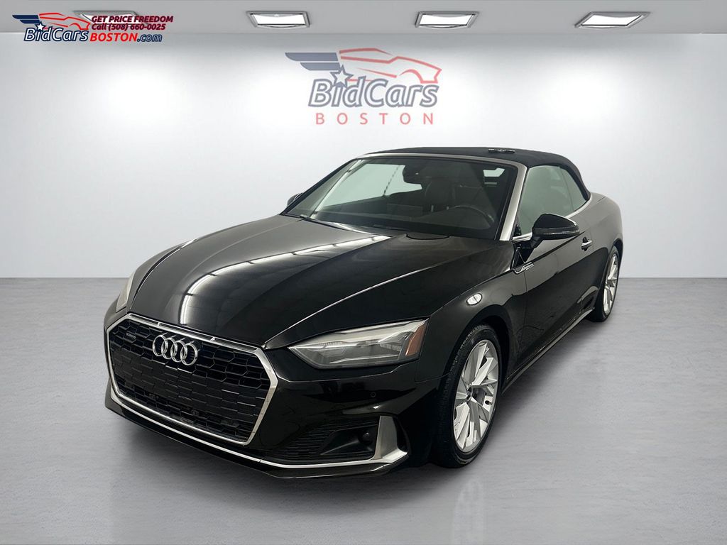 Brilliant Black 2022 Audi A5 Convertible All-Wheel Drive 7-Speed Automatic