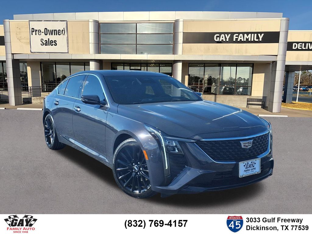 Midnight 2025 Cadillac CT5 Sedan Rear-Wheel Drive Automatic
