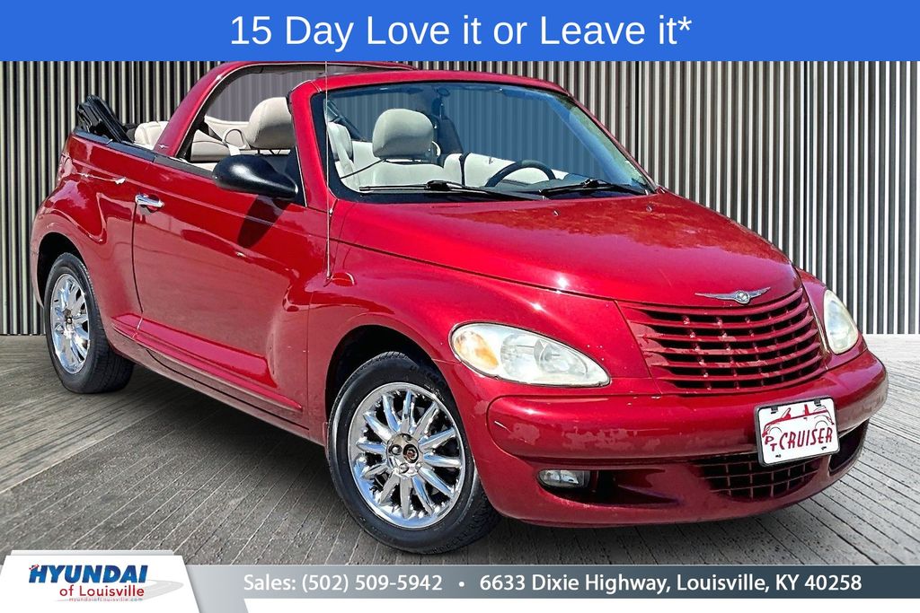 Inferno Red Crystal Pearl 2005 Chrysler PT Cruiser Touring Convertible FWD Convertible Front-Wheel Drive 4-Speed Automatic