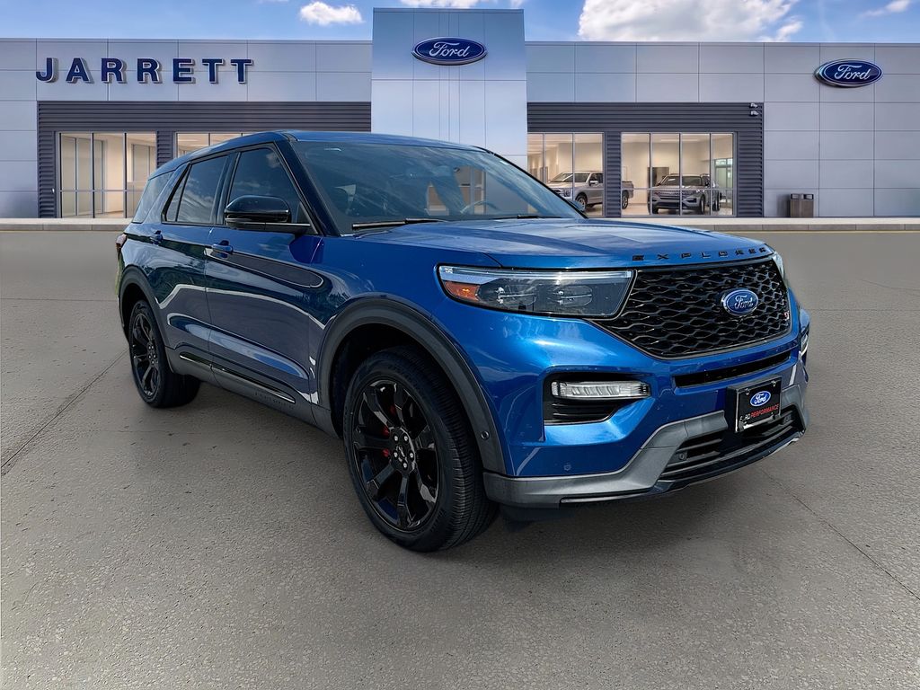 Blue Metallic 2022 Ford Explorer SUV / Crossover All-Wheel Drive Automatic
