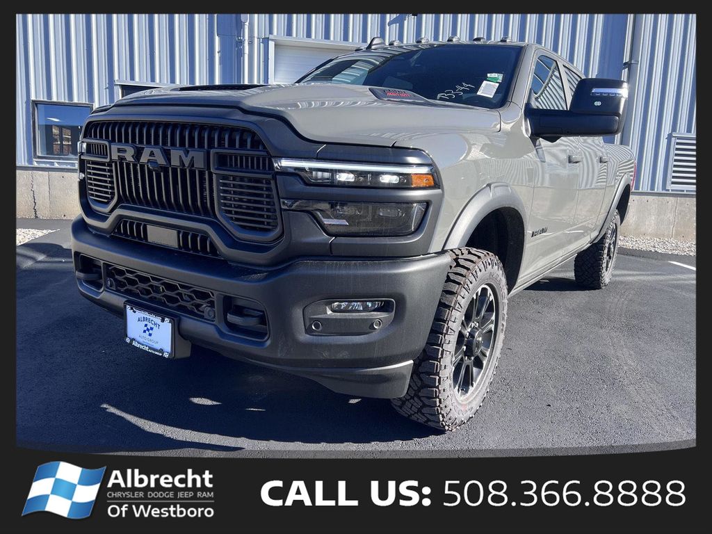 Gray (Ceramic Grey Clearcoat) 2026 RAM 2500 Rebel Crew Cab 4WD Pickup Truck Four-Wheel Drive 8-Speed Automatic