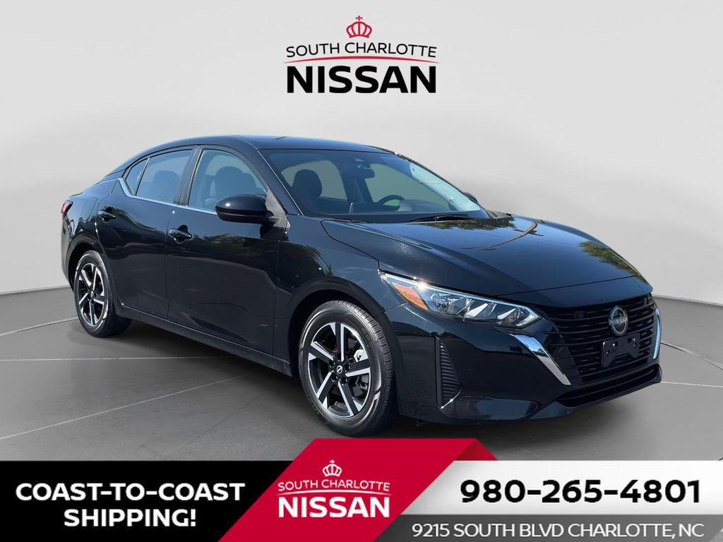 Black 2024 Nissan Sentra Sedan Front-Wheel Drive Continuously Variable Transmission