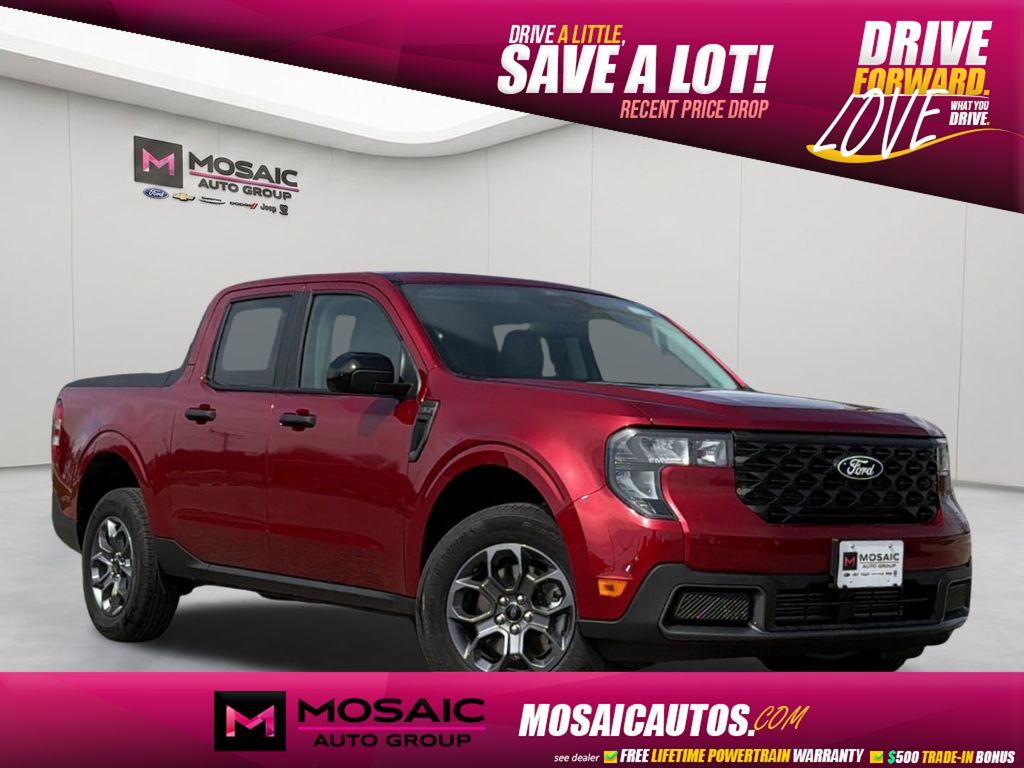 Ruby Red Metallic Tinted Clearcoat 2026 Ford Maverick XLT SuperCrew AWD Pickup Truck All-Wheel Drive 8-Speed Automatic