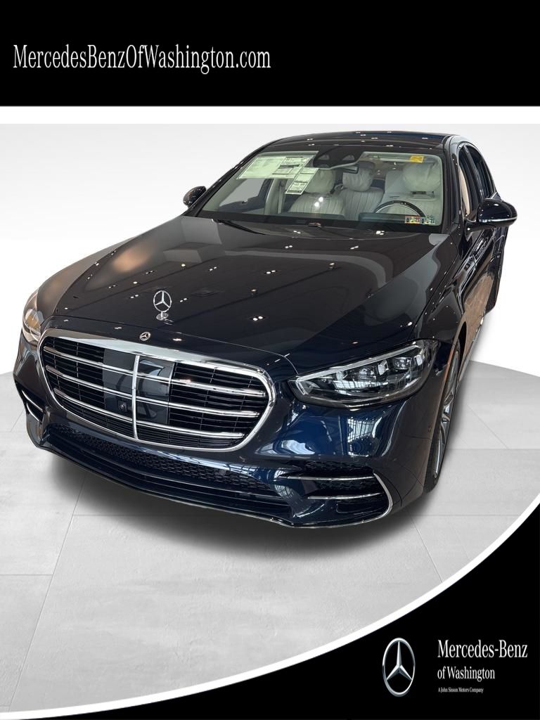 Nautical Blue 2026 Mercedes-Benz S-Class S 500 4MATIC Sedan All-Wheel Drive 9-Speed Automatic