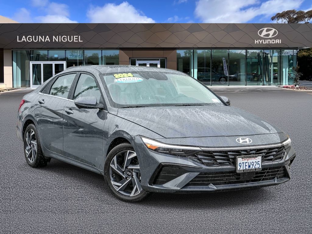 Ecotronic Gray 2024 Hyundai Elantra Limited FWD Sedan Front-Wheel Drive Continuously Variable Transmission