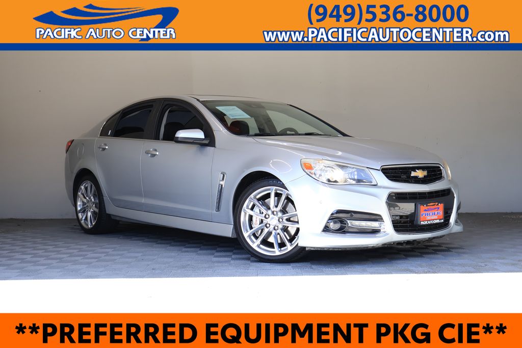 Silver Ice Metallic 2014 Chevrolet SS Sedan Rear-Wheel Drive 6-Speed Automatic