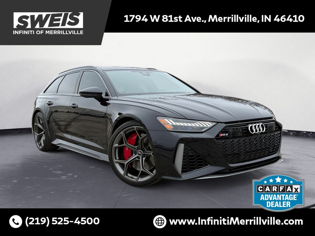 Black 2025 Audi RS 6 Avant 4.0T quattro Performance Wagon All-Wheel Drive 8-Speed Automatic