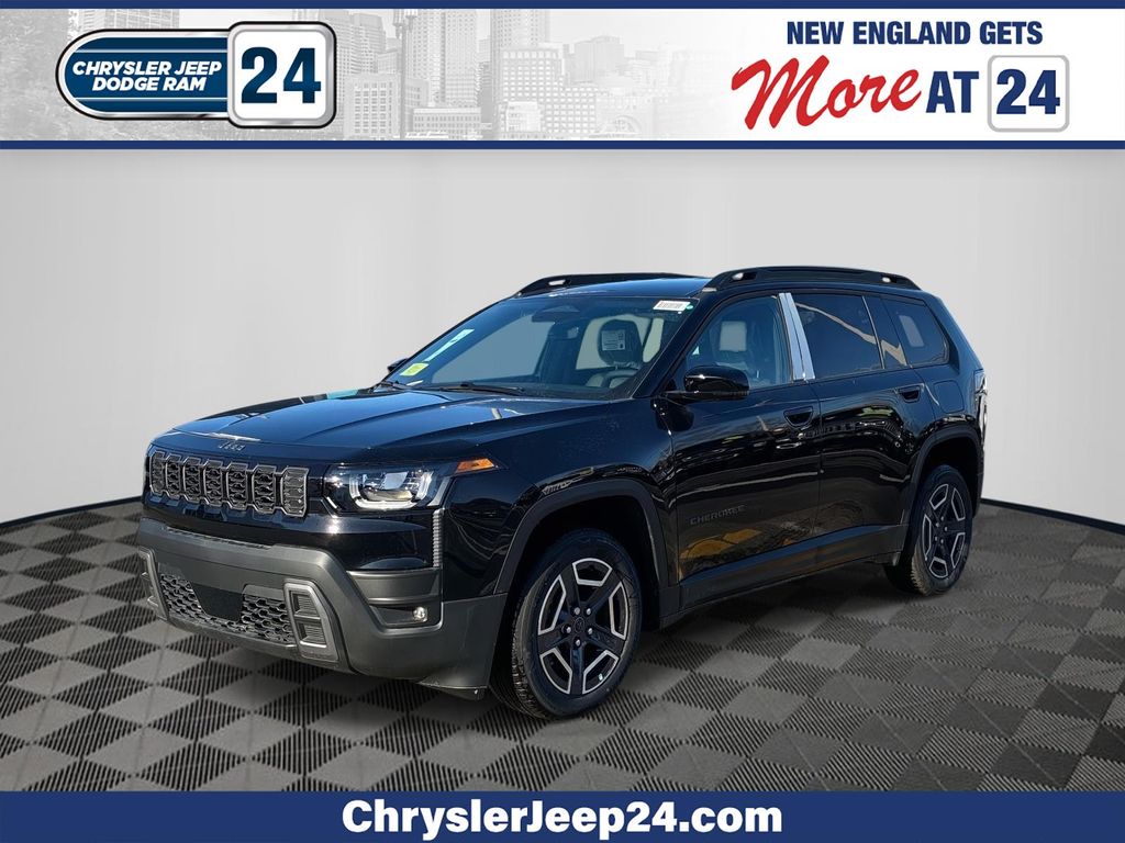 Diamond Black 2026 Jeep Cherokee SUV / Crossover Four-Wheel Drive Continuously Variable Transmission