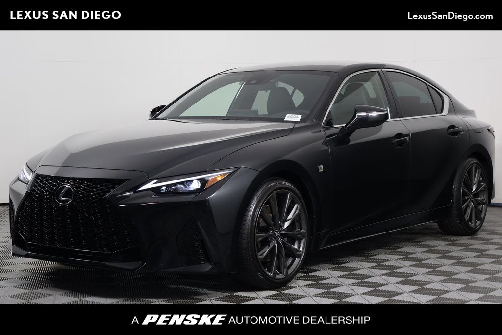 Black (Caviar) 2025 Lexus IS Sedan Rear-Wheel Drive 8-Speed Automatic