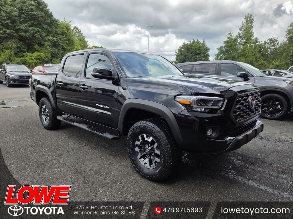 Midnight Black Metallic 2021 Toyota Tacoma TRD Off Road Double Cab 4WD Pickup Truck Four-Wheel Drive 6-Speed Automatic