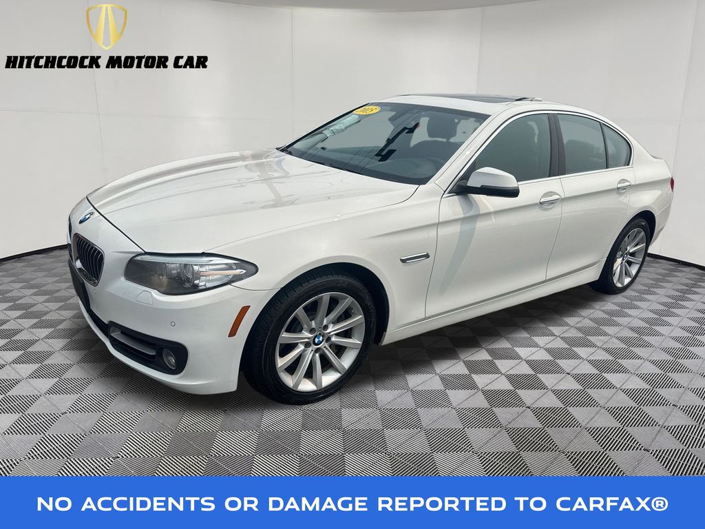 Alpine White 2015 BMW 5 Series Sedan All-Wheel Drive 8-Speed Automatic