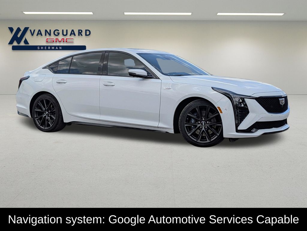 Summit White 2025 Cadillac CT5 Sedan Rear-Wheel Drive Automatic