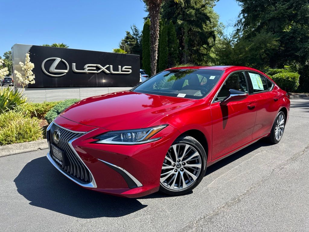 Matador Red Mica 2021 Lexus ES Sedan All-Wheel Drive 8-Speed Automatic