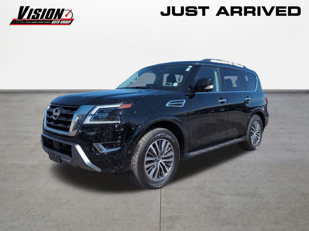 Super Black 2023 Nissan Armada SL 4WD SUV / Crossover Four-Wheel Drive 7-Speed Automatic