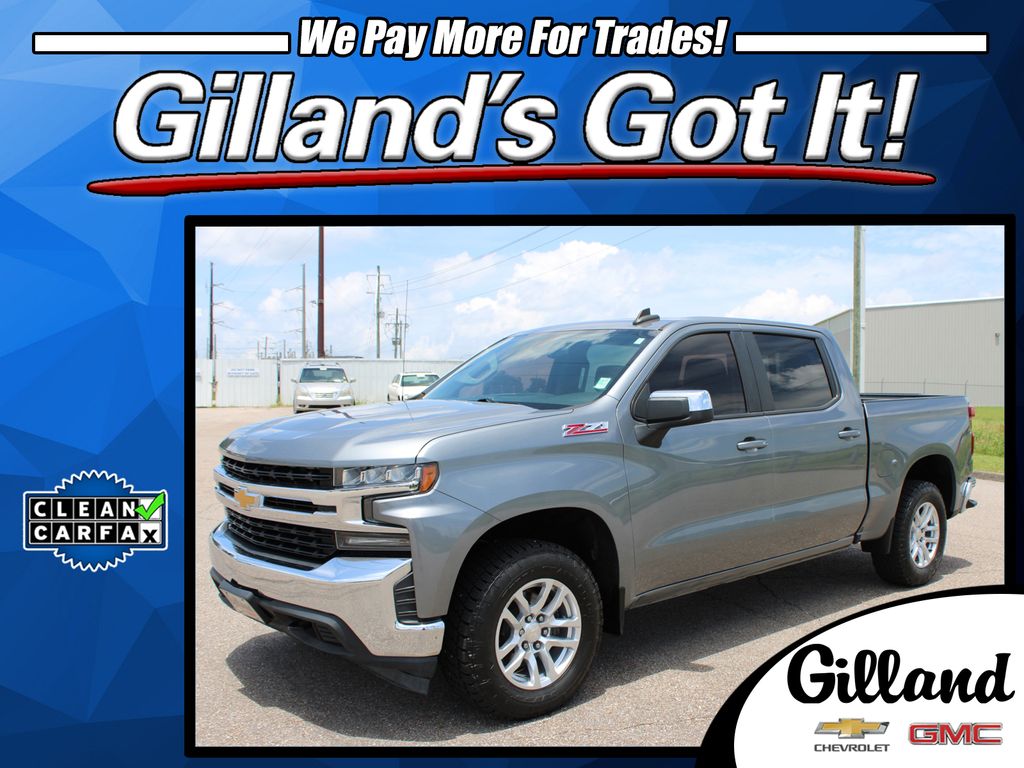 Gray (Satin Steel Metallic) 2019 Chevrolet Silverado 1500 Pickup Truck Four-Wheel Drive 8-Speed Automatic