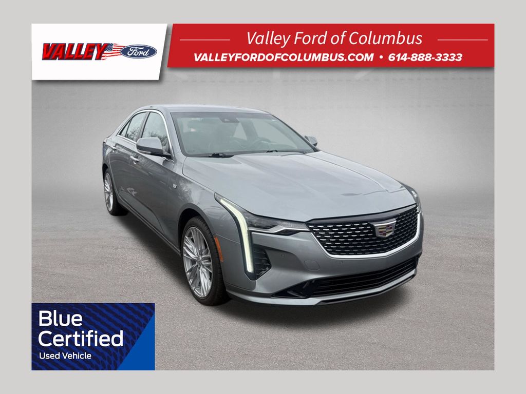 Argent Silver Metallic 2023 Cadillac CT4 Sedan All-Wheel Drive 8-Speed Automatic