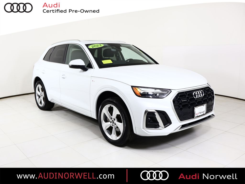 Glacier White Metallic 2023 Audi Q5 quattro Premium Plus S Line 45 TFSI SUV / Crossover All-Wheel Drive 7-Speed Automatic