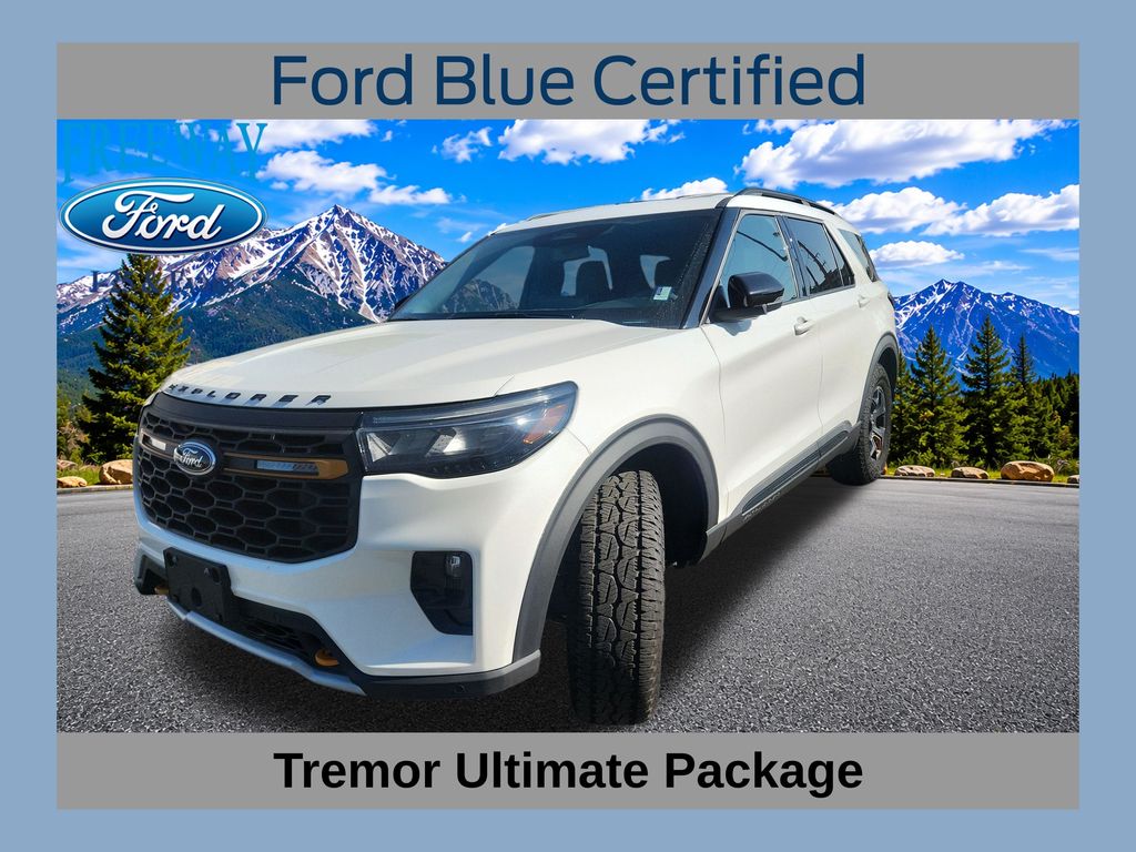 White Metallic 2026 Ford Explorer SUV / Crossover All-Wheel Drive Automatic