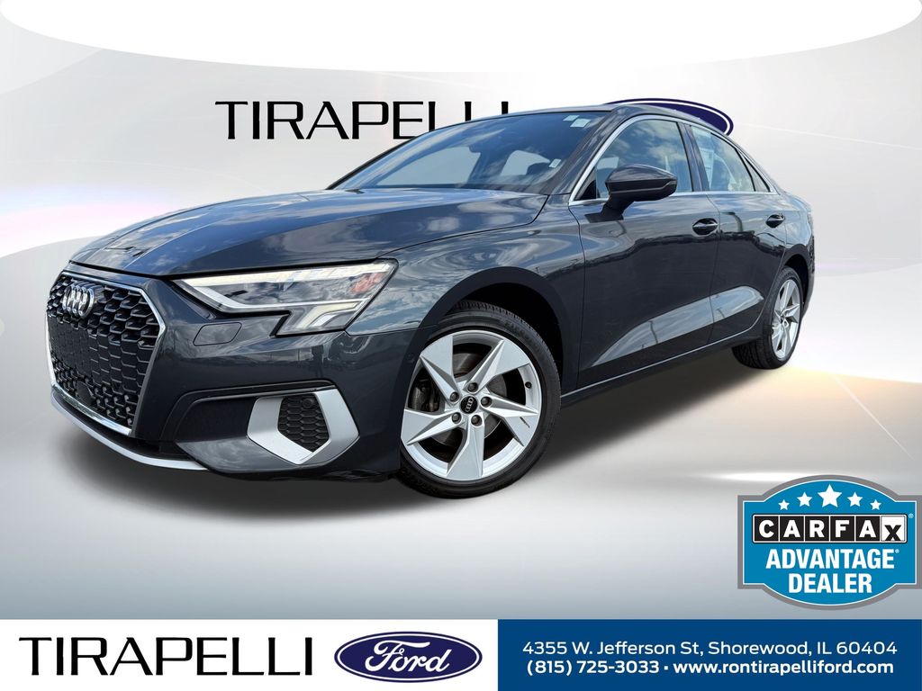 Gray 2024 Audi A3 Sedan Front-Wheel Drive Automatic