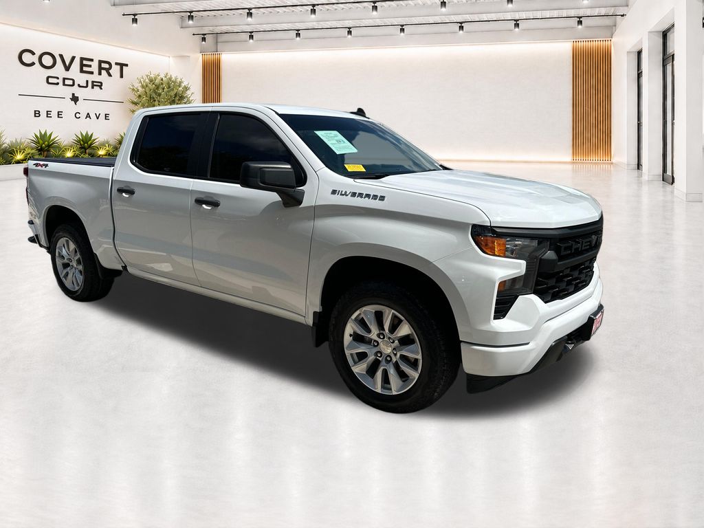 Summit White 2023 Chevrolet Silverado 1500 Pickup Truck Four-Wheel Drive 8-Speed Automatic