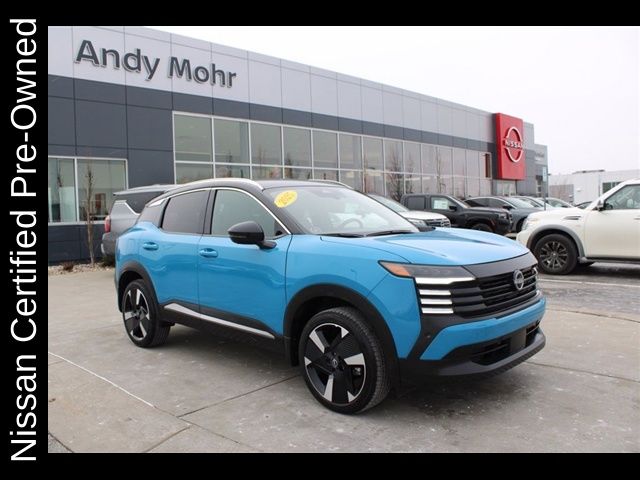 Blue Metallic 2025 Nissan Kicks SR FWD SUV / Crossover Front-Wheel Drive Continuously Variable Transmission
