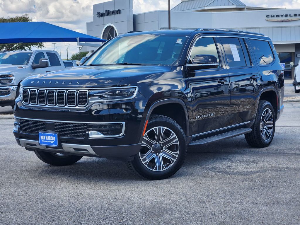 Diamond Black Crystal Pearlcoat 2022 Jeep Wagoneer SUV / Crossover Four-Wheel Drive 8-Speed Automatic
