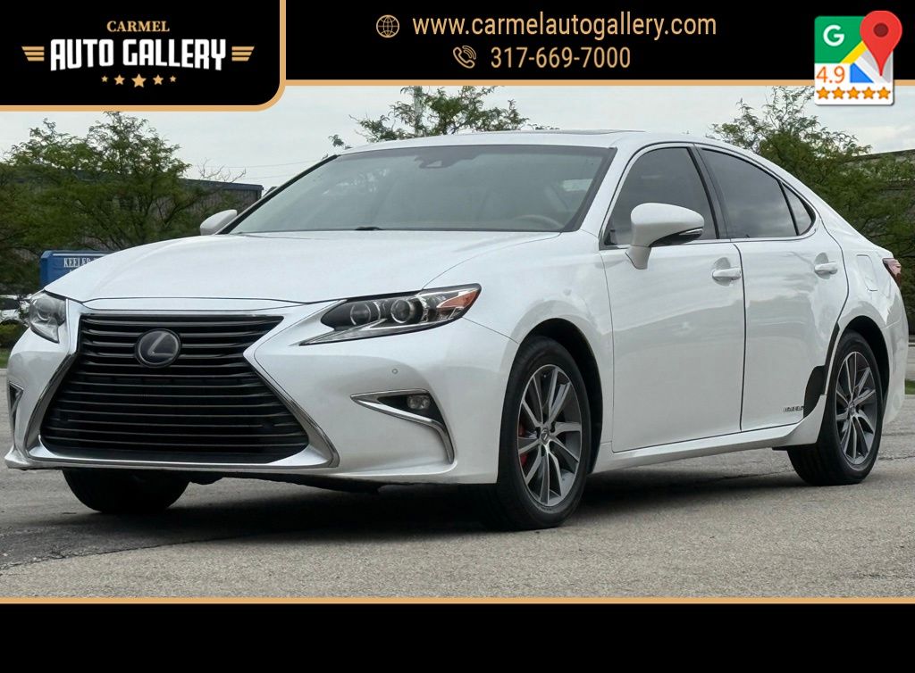 White Pearl 2017 Lexus ES Hybrid 300h FWD Sedan Front-Wheel Drive Continuously Variable Transmission