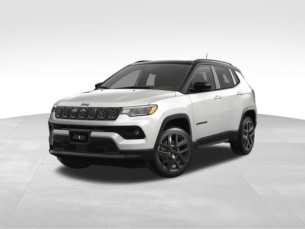 Bright White Clearcoat 2025 Jeep Compass SUV / Crossover Four-Wheel Drive 8-Speed Automatic
