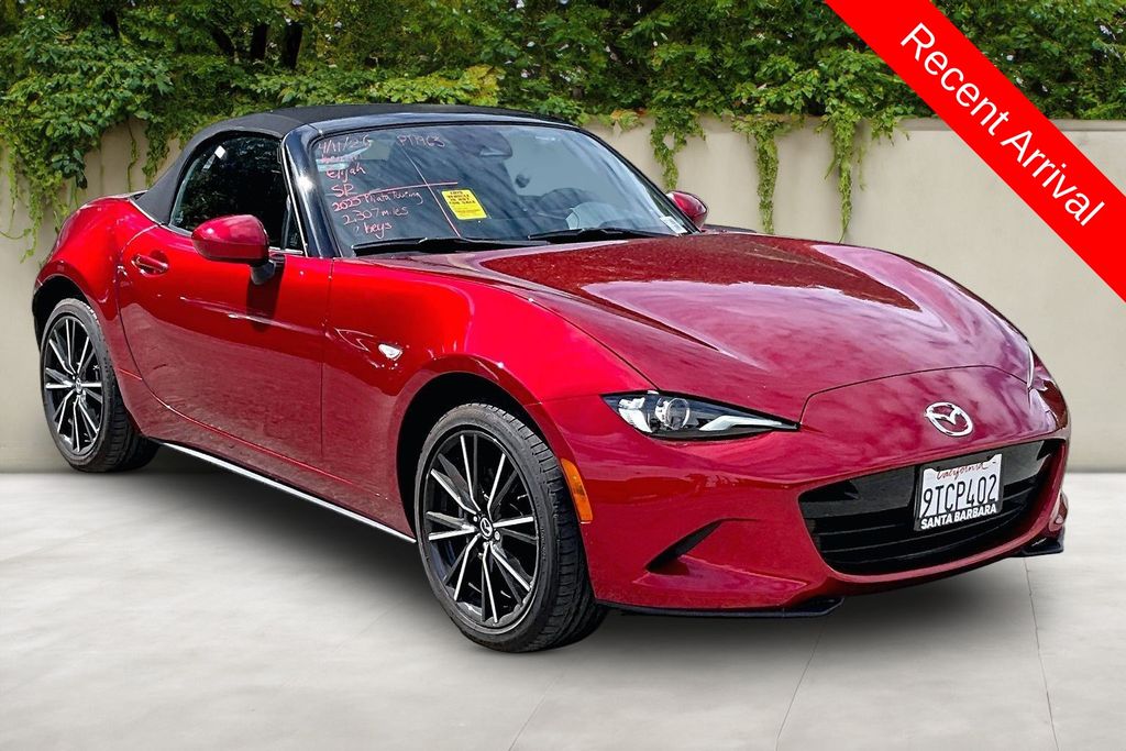 Soul Red Crystal Metallic 2025 Mazda MX-5 Miata Grand Touring RWD Convertible Rear-Wheel Drive 6-Speed Manual