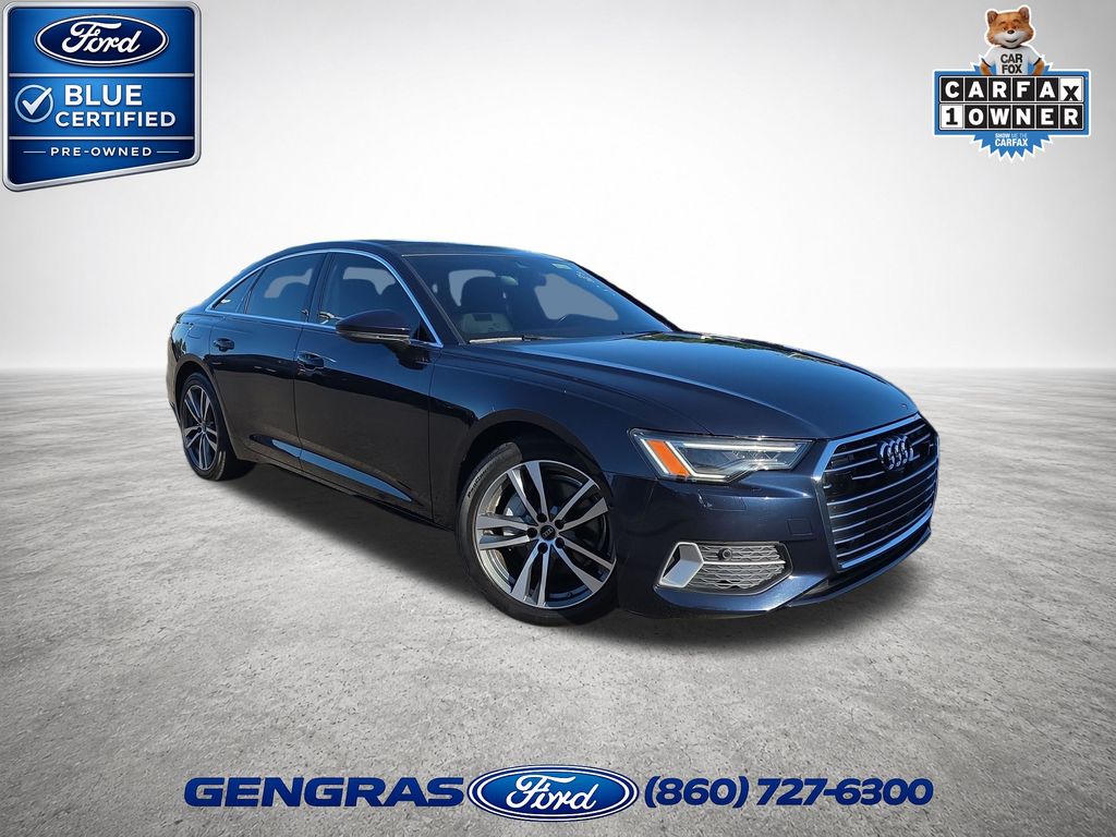 Blue Metallic 2023 Audi A6 Sedan All-Wheel Drive 7-Speed Automatic
