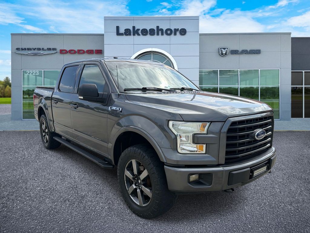 Gray (Magnetic) 2017 Ford F-150 XLT SuperCrew 4WD Pickup Truck Four-Wheel Drive 6-Speed Automatic