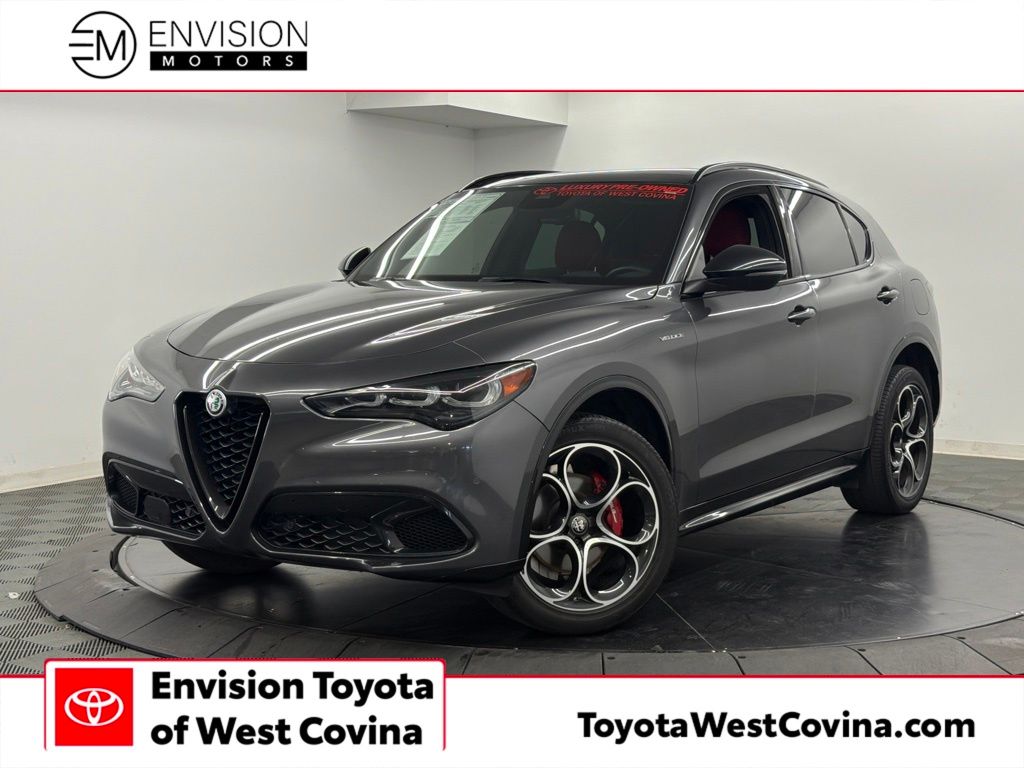 Gray Metallic 2024 Alfa Romeo Stelvio SUV / Crossover All-Wheel Drive 8-Speed Automatic