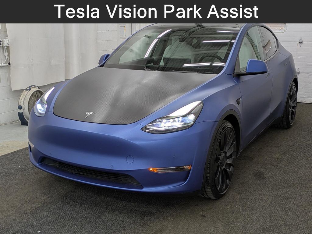 Deep Blue Metallic 2022 Tesla Model Y Performance AWD SUV / Crossover All-Wheel Drive 1-Speed Automatic