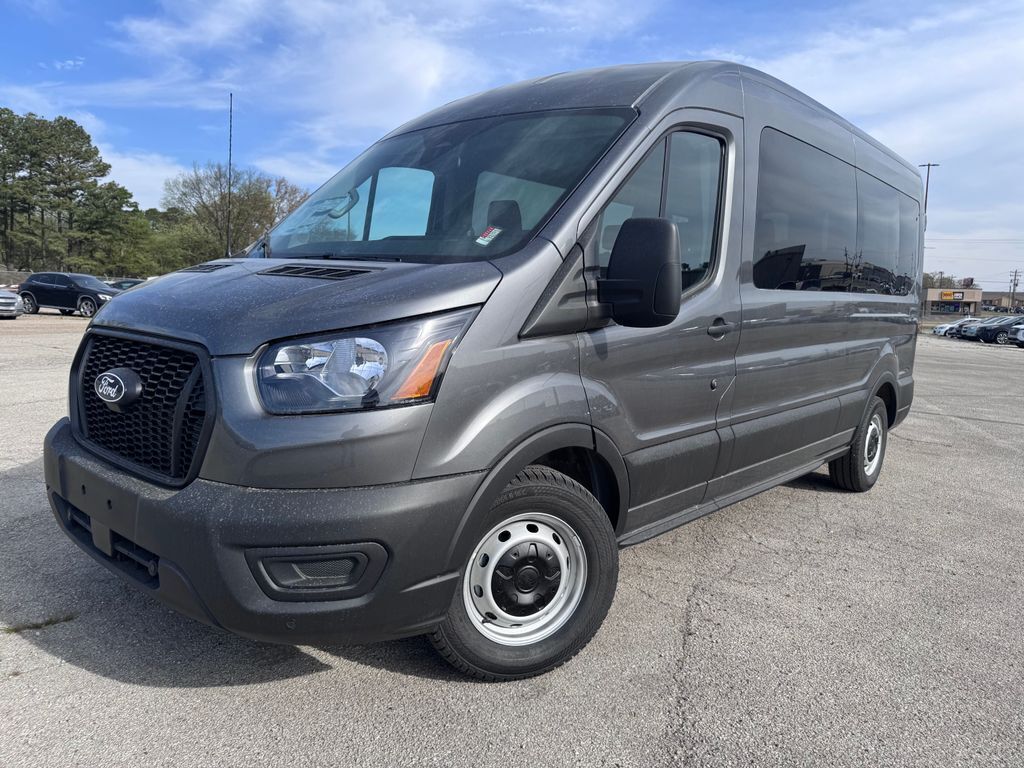 Carbonized Gray Metallic 2026 Ford Transit Passenger Van