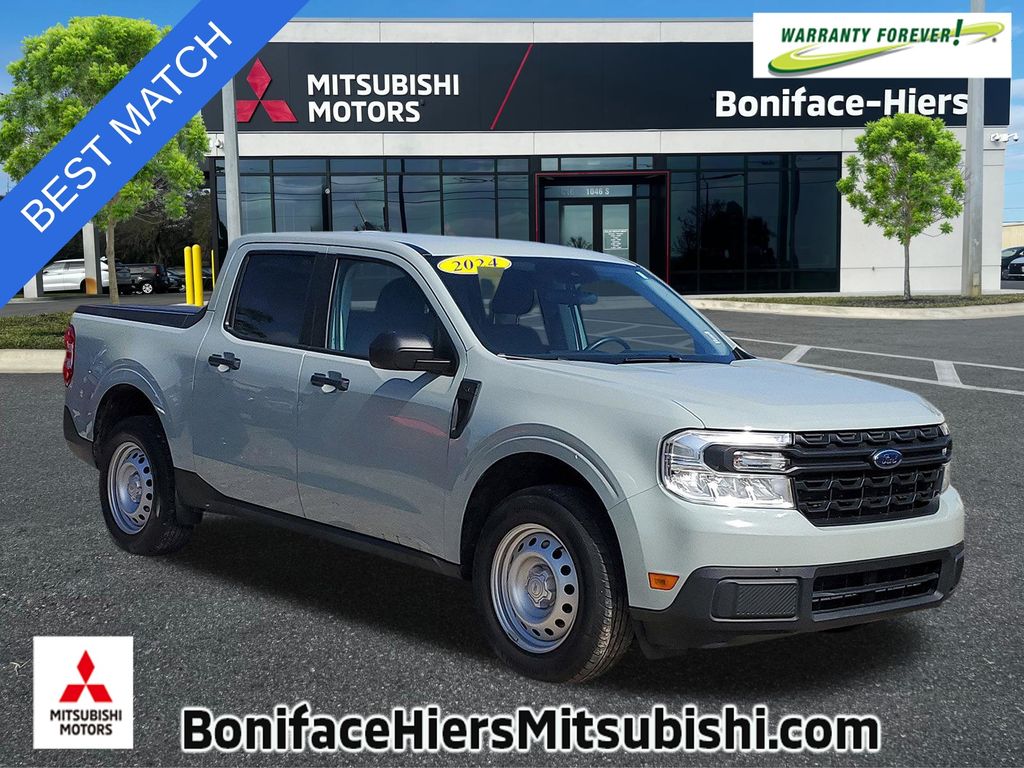 Cactus 2024 Ford Maverick XL SuperCrew FWD Pickup Truck Front-Wheel Drive Continuously Variable Transmission