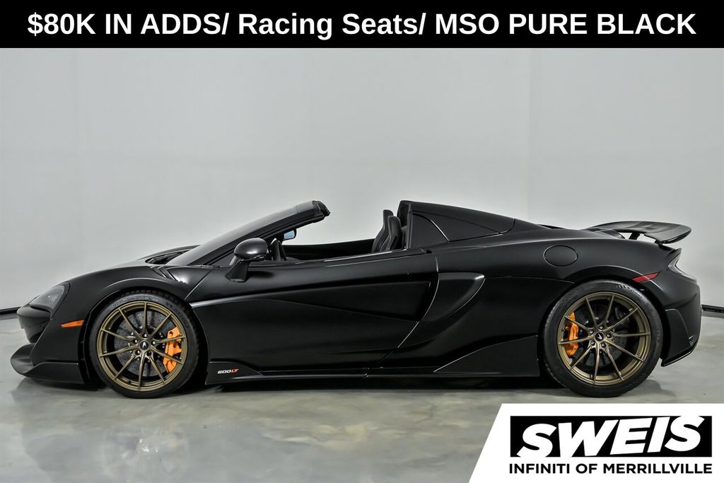 Amethyst Black 2020 McLaren 600LT Spider RWD Convertible Rear-Wheel Drive 7-Speed Automatic