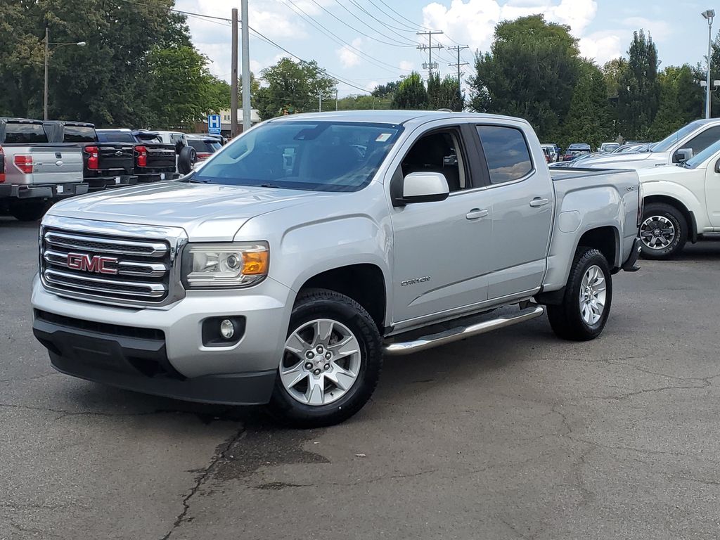 Quicksilver Metallic 2018 GMC Canyon Pickup Truck Four-Wheel Drive 8-Speed Automatic