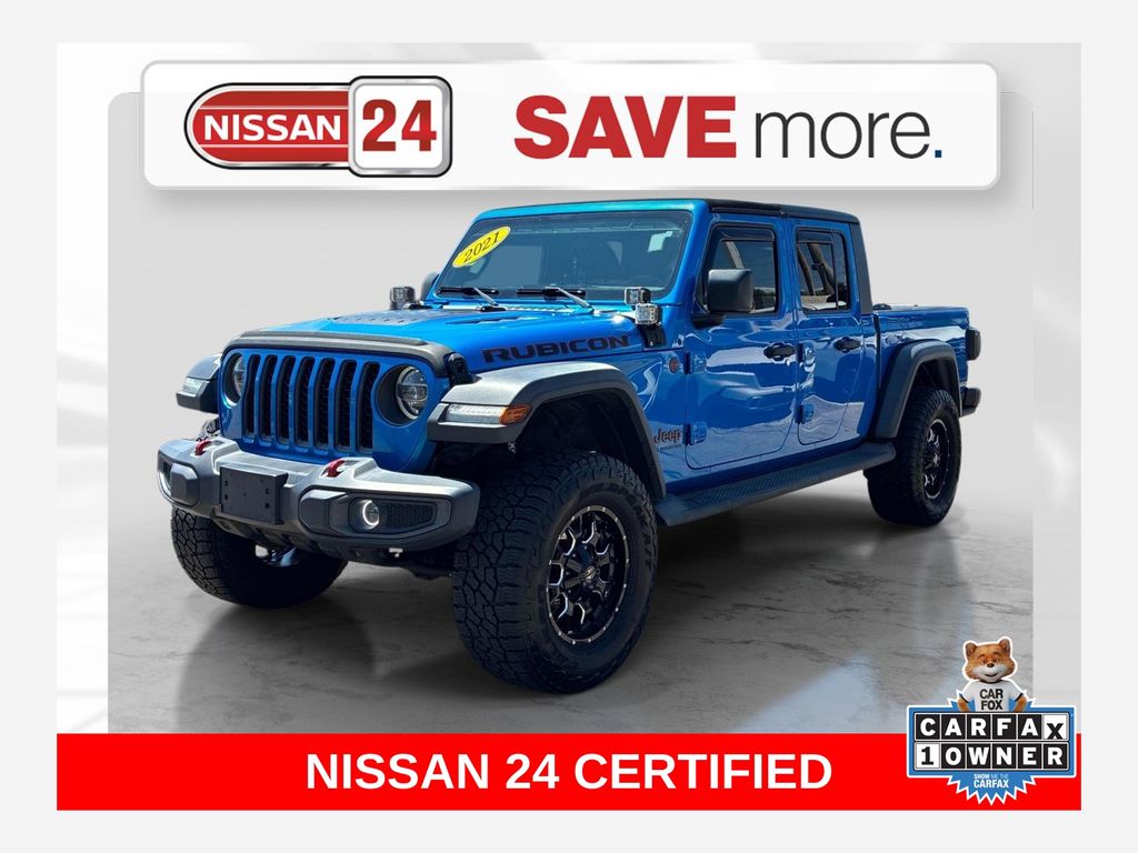 Blue Pearl 2021 Jeep Gladiator Pickup Truck Four-Wheel Drive 8-Speed Automatic