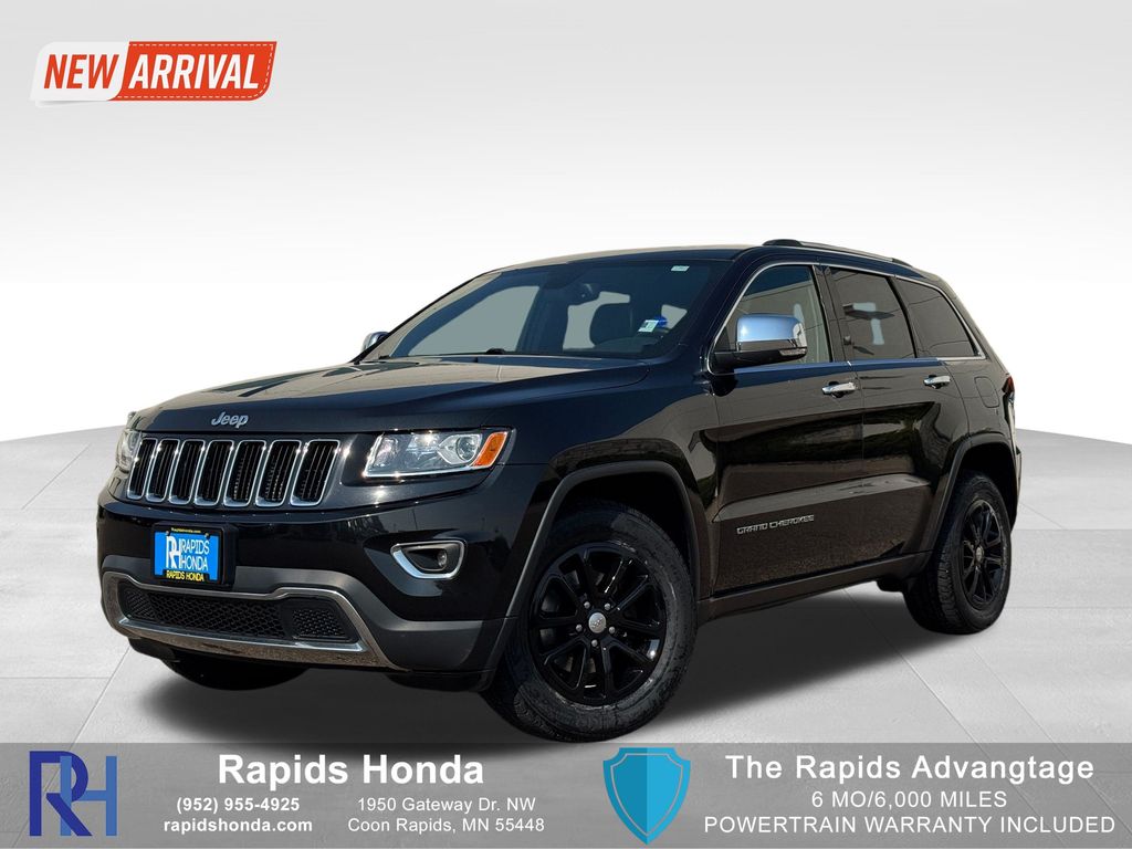 Brilliant Black Crystal Pearlcoat 2016 Jeep Grand Cherokee SUV / Crossover Four-Wheel Drive 8-Speed Automatic